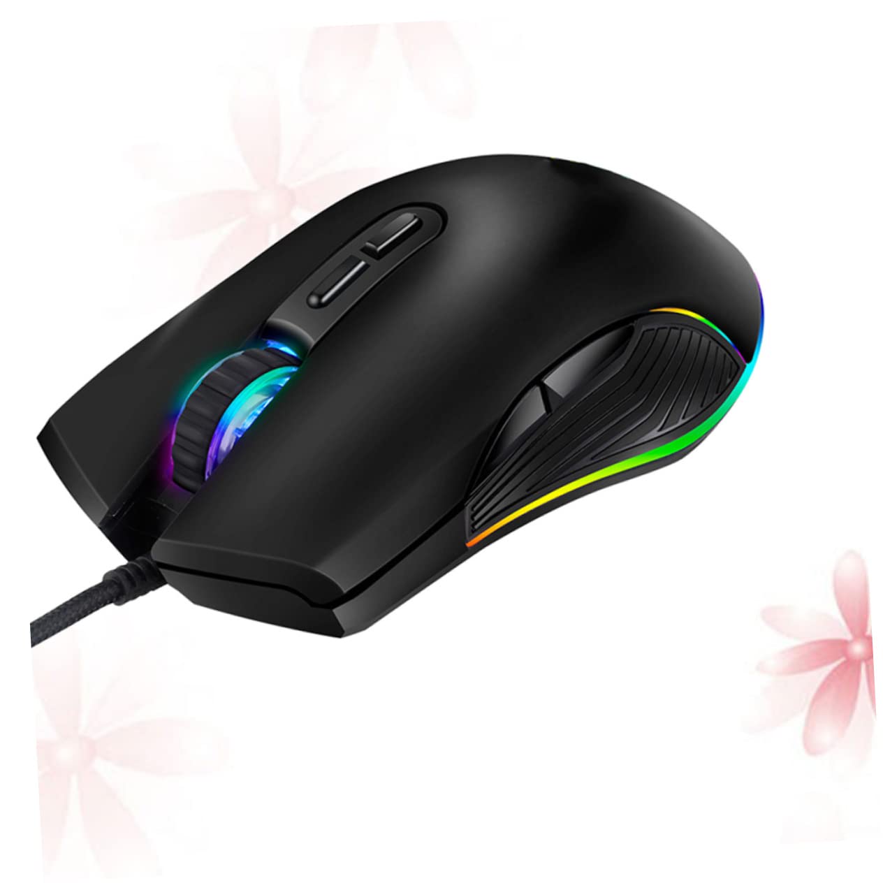 NUOBESTY Mouse Da Gioco Usb c Cablato Tasti Programmabili Rgb Retroilluminato Ottico Dpi Regolabili Ergonomico Per Pc e Laptop