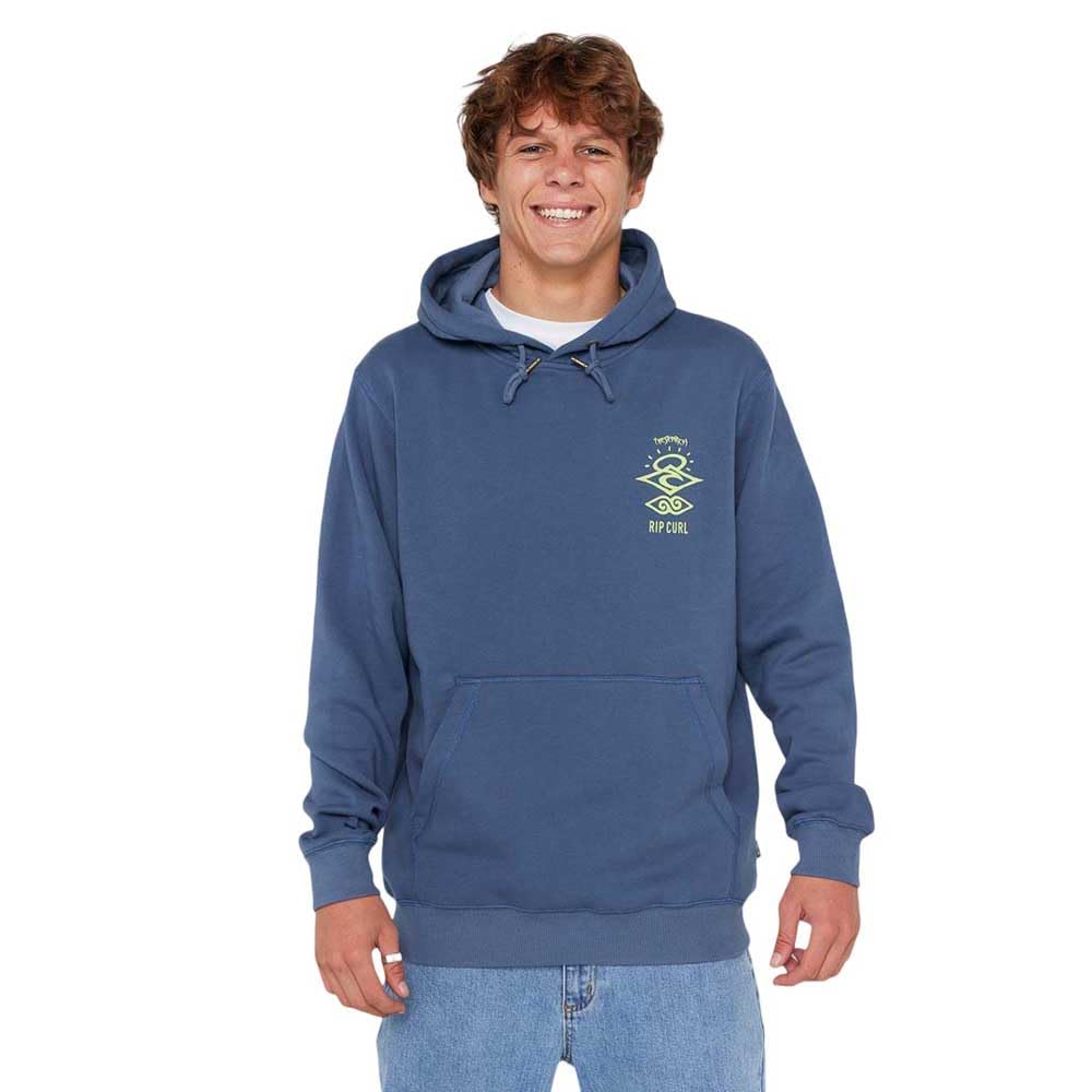 Rip Curl Men's Bluefin Search Icon Hoodie S Blue