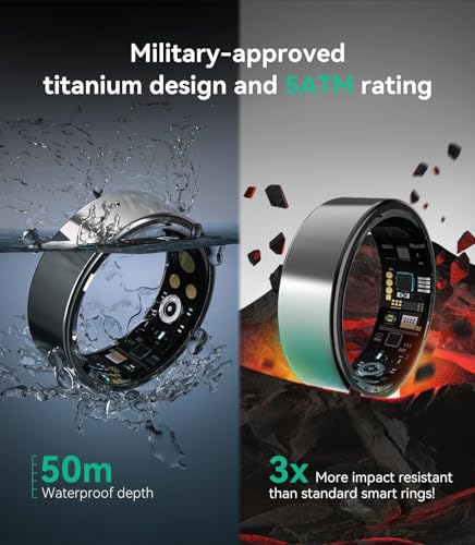 Image of New Upgraded Smart Ring【JZ5.0 Chip & 0 Measurement Error】 IP68 Waterproof | Smart Ring Women (Silver, 11#)