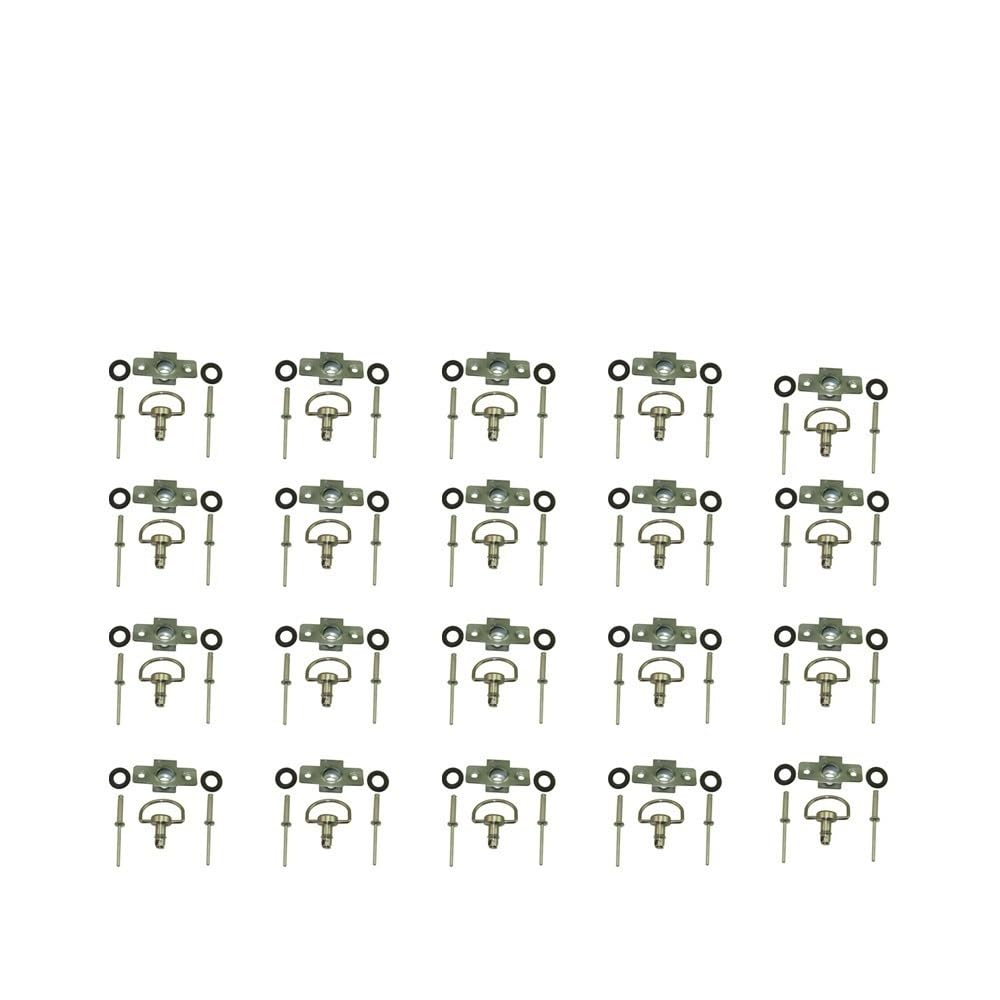 Attache Rapide Racing Fasteners : 20 Sets de Rivets de Carénage de Course 14 mm