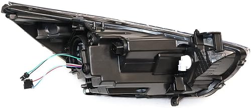 Miniatura 5 de PIAOYUE - Compatible con faros delanteros halógenos Hyundai Accent Sedan 2012 2013 2014 izquierdo+faro delantero derecho