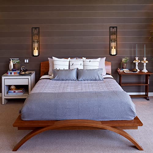 Wall Sconces Set Of 2 Wall Candle Holders Glass & Metal Hanging Candle Sconces Wall Decorations For Living Room, Dining Room, Bathroom Bedroom, Kitchen, Hallway, For Housewarming Birthday #TOP5