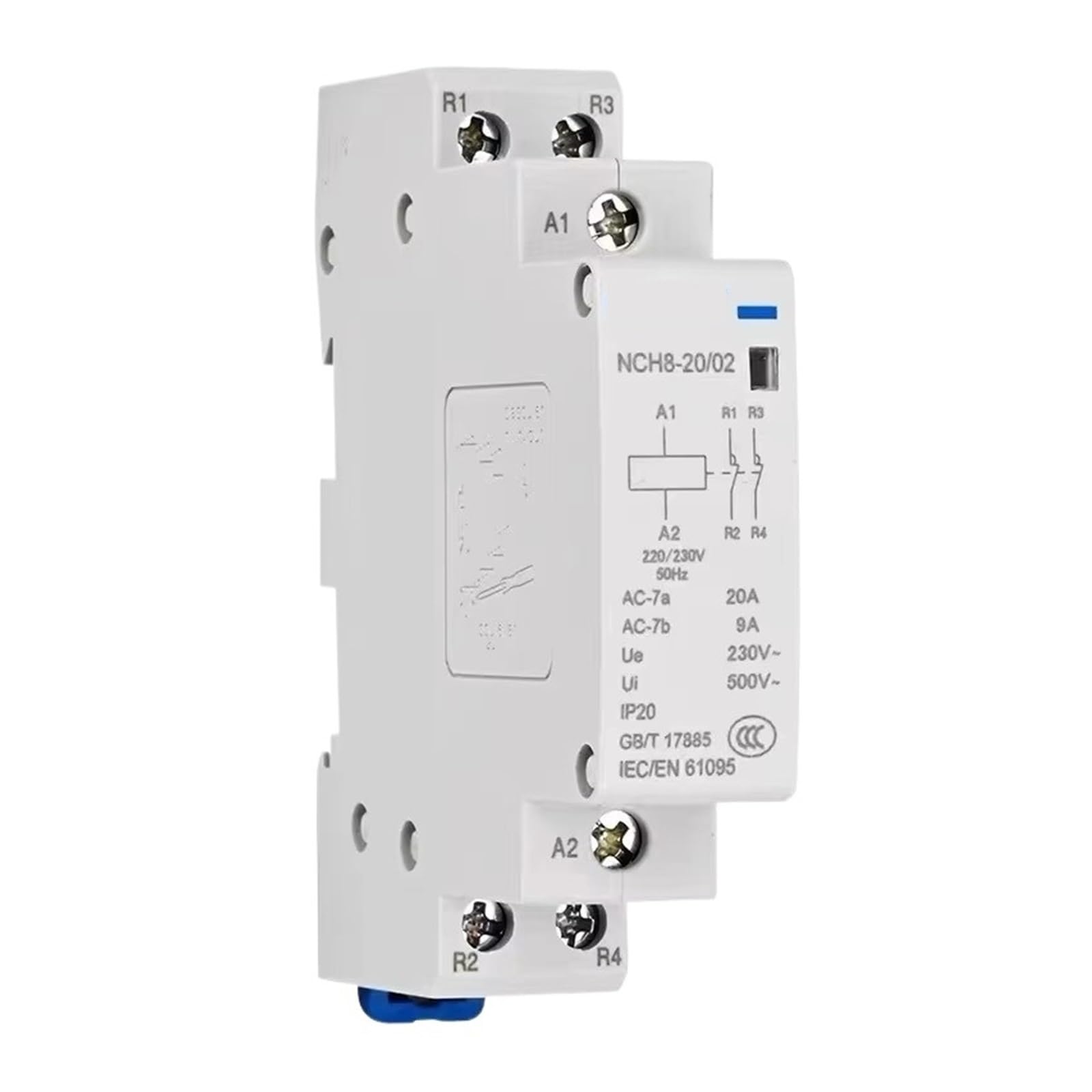 Contattore CA, compatibile con CHINT, | NCH8 20A 25A 40A 63A 1NO 1NC 2NO 2NC 4NO Guida Din for uso domestico MIni 220V 230V 400V 63/22 63/4(63A 2NO 2NC)