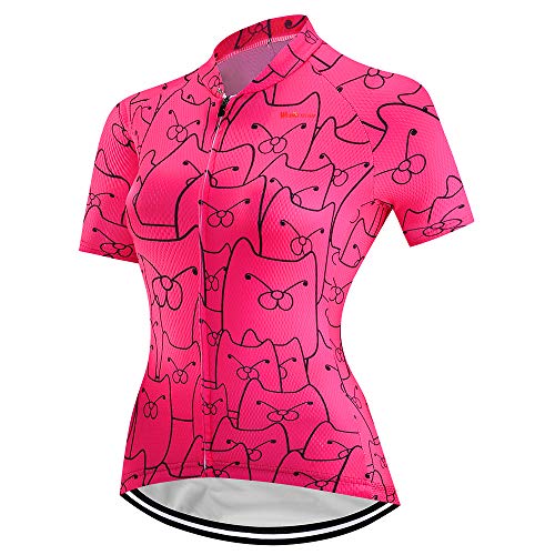PSPORT Traje de ciclismo para mujer, manga corta, con acolchado 3D, transpirable, bolsillo para camisa, Cd7018, L Cover