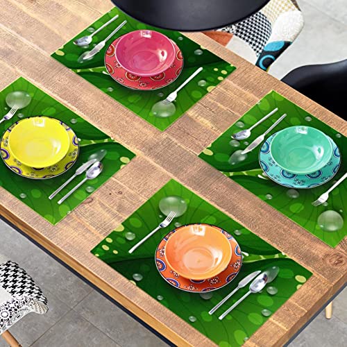 Sets de table feuilles vertes pour instaurer une ambiance zen chez vous - 8