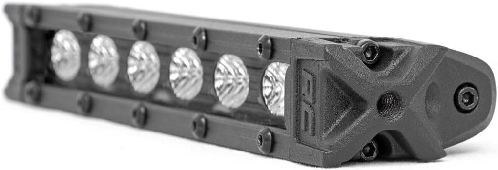 Rough Country 6" Slimline LED Light Bar - 30W, 2400 Lumens, Cree LED, Flood Beam for Off-Road, Jeeps, Trucks, UTV, ATV