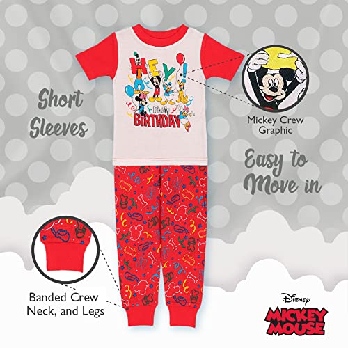 Disney Girls' Minnie Mouse 2-Piece Snug-Fit Cotton Pajamas Set4