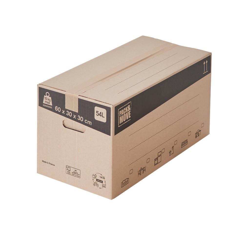 Pack and Move - Kit de mudanza T3/T4 + marcador negro y 3 adhesivos