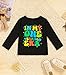 First Birthday Shirt Baby Boys One Year Old Tops 1st Birthday T-Shirt Cotton Long Sleeve Clothes Outfit A-Black 9-12 Months