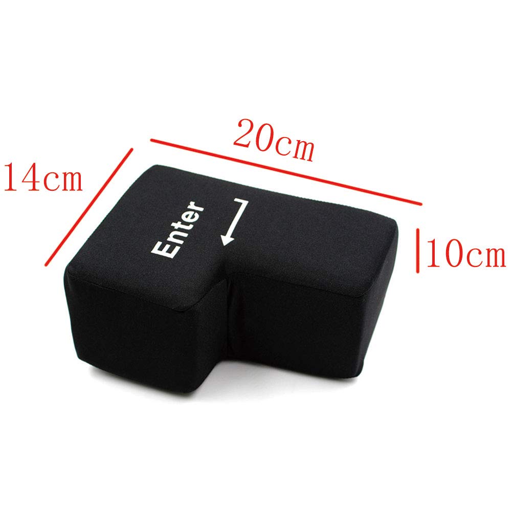 Wudaizhi Wejdź na poduszkę USB Unbreakable Big Enter Button Rzuca poduszkę z komputerem USB Wejście Klucz do Poduszka Biurko