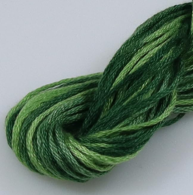Image of KCS Big skeins of 25 Meters Size 25 Color Variegated Cross Stitch Stranded Threads,6 skeins,4045