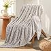 RUIKASI Bubble Decke Kuscheldecke Flauschig Beige - 150x200cm Sofadecke & Couchdecke aus Plüsch, Warme Fleece für Wohnzimmer Deko Blanket, Dicke Wohndecke