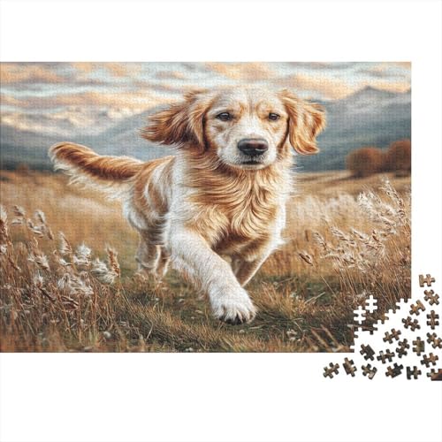 Puzzle Cane in Carta Riciclata 1000 Pezzi Golden Retriever nel