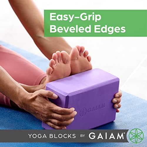 Gaiam Yoga Block, EVA Foam for Balance & Stretch (2 Blocks, Lagoon) - 5