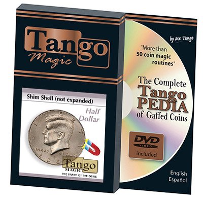 Hardware indistruttibile Shim Shell Half Dollar NOT Expanded (w/DVD)(D0083) by Tango - Trick