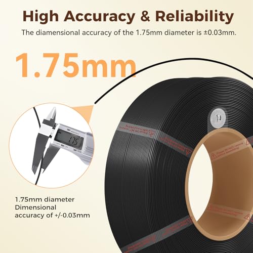 ENOMAKER Bamboo Lab PLA Matte Filament Refill ICE Blue 11601 1.75mm, 3D Printer Filament with RFID for AMS, Easy to Print & Beginner Friendly,3D Printing Consumables 1kg Spool (2.2lbs) - Thumbnail 4