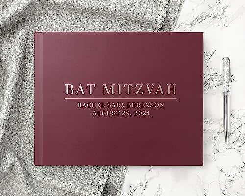 Amazon.com: Bat Mitzvah Guest Book Jewish Bat Mitzvah Gift Idea Photo ...