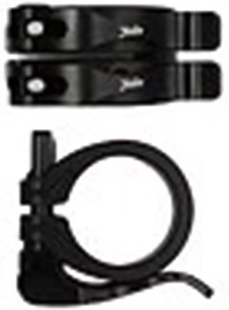 Juintech Double Lever Seat Clamp for BIRDY Upper Inner Diameter: Φ1.3 inches (34.9 mm), Lower Inner Diameter: Φ1.6 inches (40.0 mm), Black