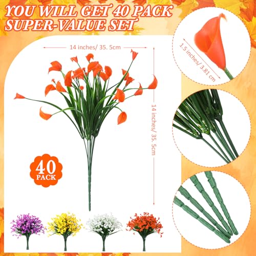 Fleurs de lys calla Giegxin plantes synthétiques premium - 3