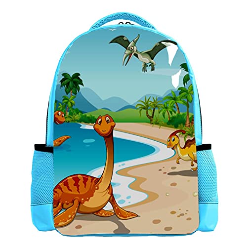 Sac à dos dinosaures garçon avec bretelles rembourrées confortables et poches pratiques