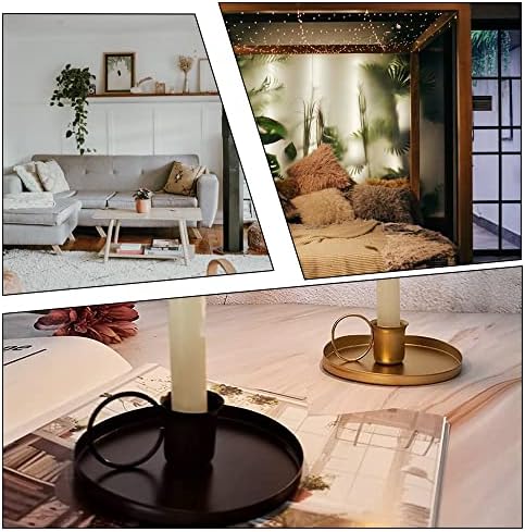 Candle Holder Retro Metal Candlesticks Creative Candelabra Holder for Fixed Placement of Candles and Table Decorations