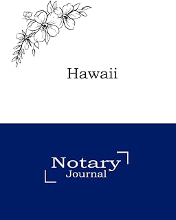 Notary Journal Hawaii: Stylish Notary Log Book for Public Records - 120 Pages (8.5 x 11 ) - to Record Notarial Acts, for Official Keeping.