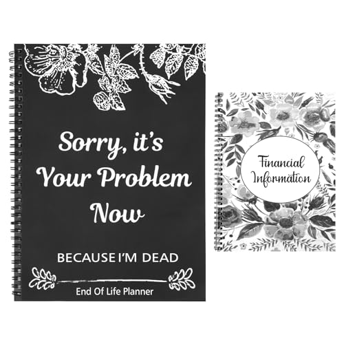 Yylaiire Black End of Life Planner, Sorry It's Your Problem