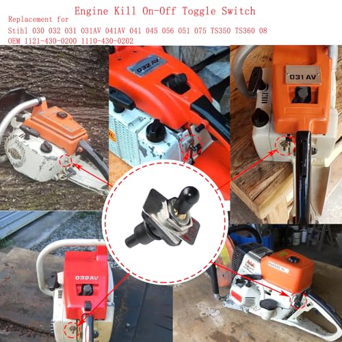 Kit interrupteur d'arrêt moteur, pièce détachée pour Stihl 031 032 MS660 - 2