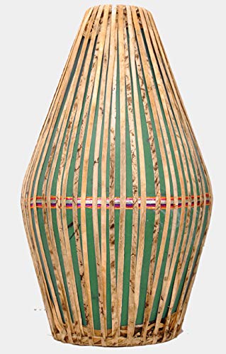 Mridangam vert Vrindavan Bazaar en fibre haute résistance et sonorité pure