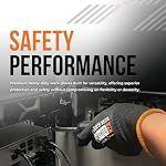 Max Advanced Brakes Safety Work Gloves, 13-Gauge Polyester, Sandy Foam Latex Palm Coating, Knit Wrist, General Purpose