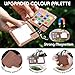 Mini Watercolor Paint Set, Portable Travel Watercolor Kit, Include Walnut Color Palette, 24-color Watercolor Paints, Refillable Brush & Sketchbook, Folding Water Cup, Water Colors Paint Set