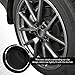 YUPIKJI 4PCS Car Wheel Center Cap, 55mm ABS Wheel Hub Modification Cover, Waterproof Snap-in Car Rim Center Cover, Universal Exterior Wheel Decoration Cover Accessories for Cars, Trucks, SUVs (Black)
