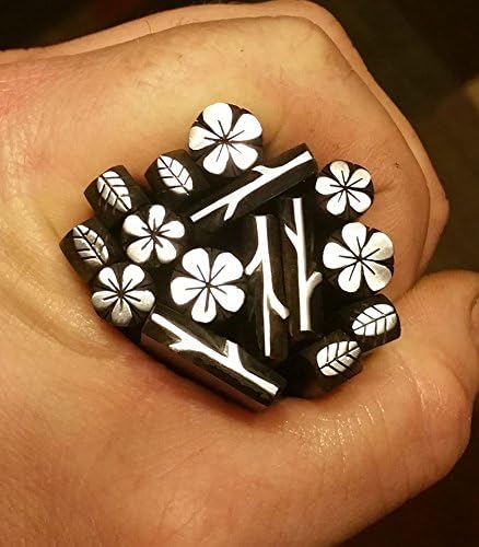 Flower, Leaf, and Stem 4 piece Combo Set Tool Steel for Silver, Copper, Leather, Ceramics, Clay
