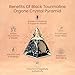 Orgone Black Tourmaline Pyramid – Healing Crystal for Protection, Motivation, EMF Shielding & Meditation – Orgonite Pyramid for Chakra Balancing, Reiki, Spiritual Energy & Positive Vibrations