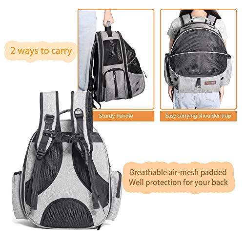 Fanworthy Cat Backpack, Pet Carrier Backpack For Small Cats And Dogs, Puppies Kittens Fully Ventilated Mesh Dog Backpack Bag For Traveling, Hiking, Outdoor #TOP3