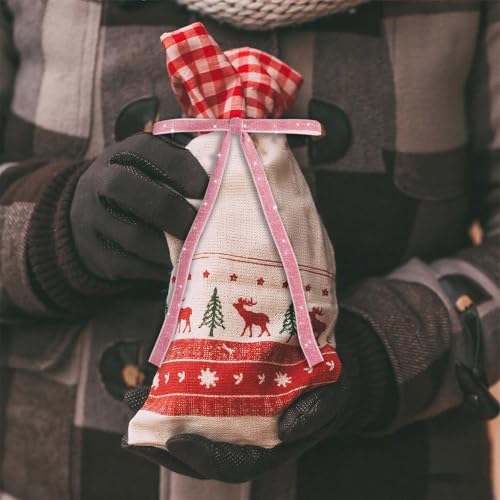 Image of 24 PCS Velvet Bows Christmas Ornaments Decorations, Sparkly Glittery Pink Velvet Bows Ornaments for Christmas Tree, Unique Elegant Xmas Home Holiday Decor for Tree Mantle Wreath Gift Wrap