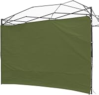 Vista 18 de Toldo Parasol Pared Lateral para Gazebos Carpa Impermeable para 10x10ft Pop up Pierna Recta Exterior 1 Pieza Nuevo Solo Negro