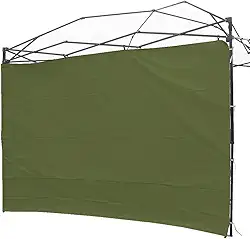 Tenda de parede lateral à prova d'água para gazebos pop-up de perna reta de 3 x 3 m, toldos instantâneos ao ar livre, 1 peça, apenas verde