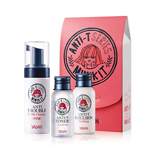 [YADAH] Anti-T Mini Kit Bubble Cleanser Toner Emulsion 3pcs SET