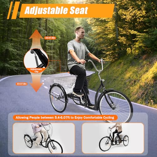 Lastenrad Owneed Dreirad für Erwachsene mit 26 Zoll und 6 Gängen