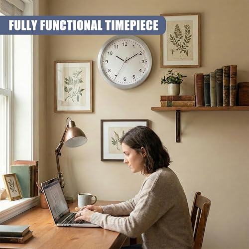 GEEZY Secret Wall Clock Safe with Hidden Compartment - Battery Operated Analogue Timepiece with 3 Shelf Stash Box - Storage for Jewellery, Cash, Keys, Medicine & Valuables - Image 7