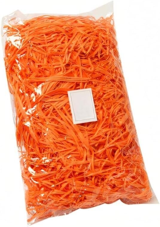 BPABDEITR Papier De Soie Déchiqueté, Cadeau, Coupe Froissée, Multicolore, Paquet De 2 À 8, 100g(Oranje,100g*8Pack)
