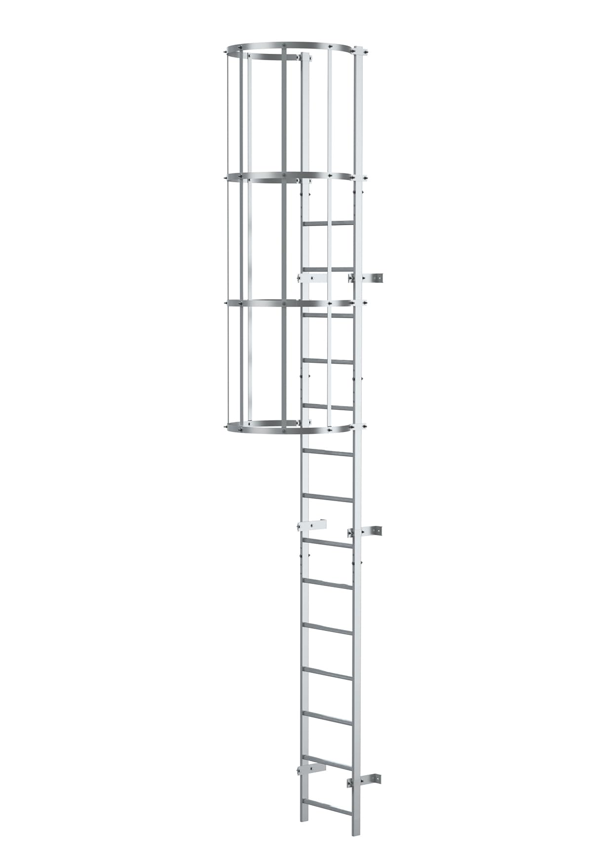 DRABEST Scala di Evacuazione in Acciaio - Scale di Salvataggio Modulari Fino a 150kg - Scala di Fuga a Montaggio Rapido Per Interni Ed Esterni - 4x0,56x1m, 56kg - Confezione 3-4 M