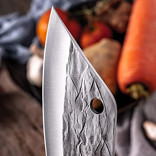Meat cleaver, Forged Meat Cleaver Kitchen Knife Butcher Knife Meat Chopping Cleaver Handmade Chef Boning Knife Serbian Outdoor Saber Cleaver Knife,BY KKZY