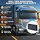 Liwogi TPMS Reifendrucküberwachungssystem für Lkw mit 8 Externen Reifendrucksensor Solar Reifenkontrollsystem für 6/8 Rad Van SUV Trailer Elv 7-Zoll-Display mit Signalverstärker, 0-13Bar