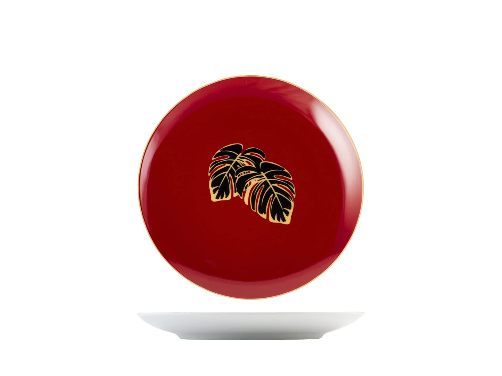 Zestaw 6 dań owoców botanicznych zima nowa porcelana kostna cm21
