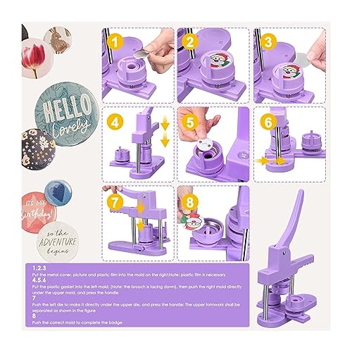 Machine outil fabrication pin badges idee cadeau loisir creatif - 5