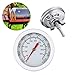 EAGLESTIME Grill Thermomete,Edelstahl BBQ Thermometer für alle Grills, Smoker, Räucherofen und Grillwagen, Doppelte Temperaturanzeige 50-500℃/100-1000℉