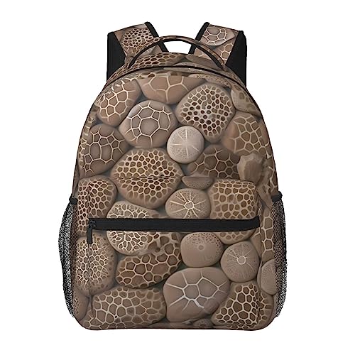 Sac à dos de voyage Petoskey bagage cabine léger noir motif pierre pour ordinateur
