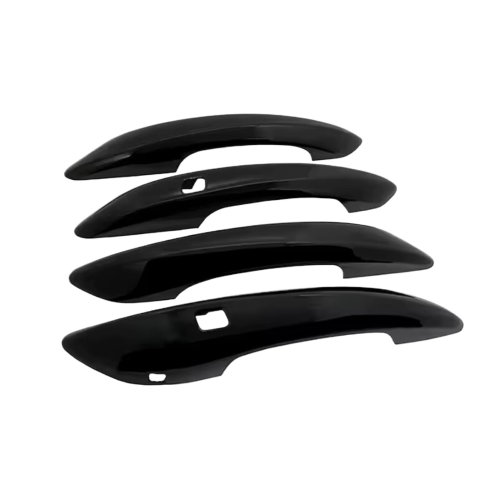 Qdzvalumv Gloss Black Car Door Handles Cover Shell Compatible With For Elantra Cn7 2021-2024 Car Door Handle Cover Trim Styling Auto Accessories Set(Gloss Black)